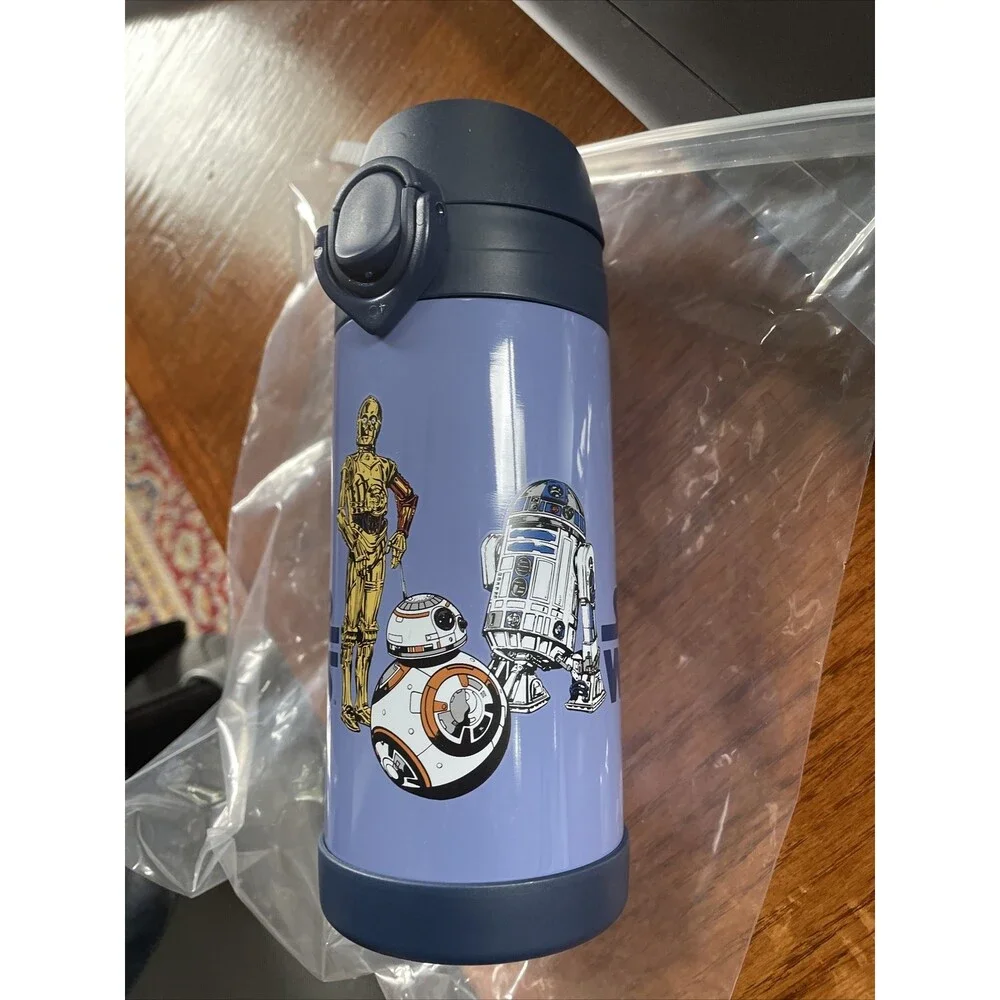 school Pottery barn Disney STAR WARS WATER BOTTLE Droid Jedi space mandalorian .